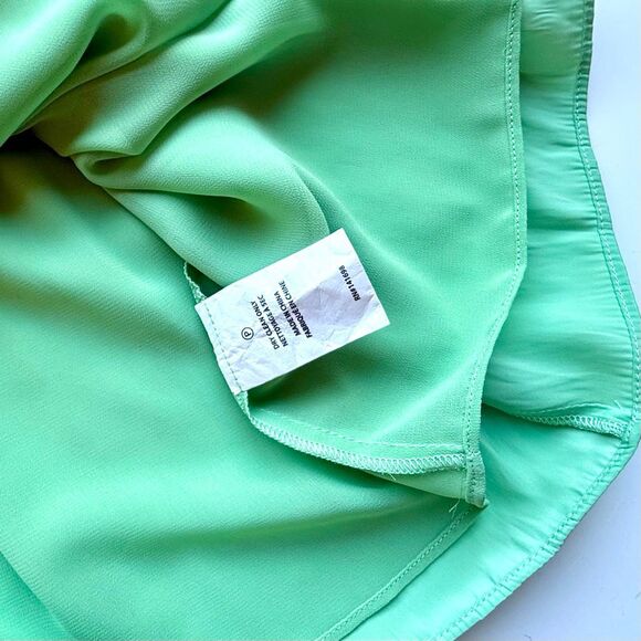 NWT Ramy Brook Alexa Smocked Mini Dress in light green. Size S - Picture 4 of 11